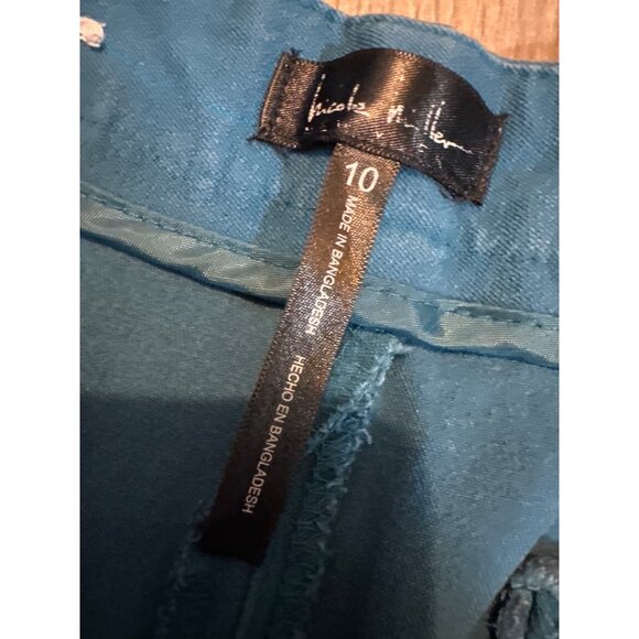 Nicole Miller Womens HillTop and Plumberry Cotton/Polyester Pants Size 10 Style - Picture 6 of 12